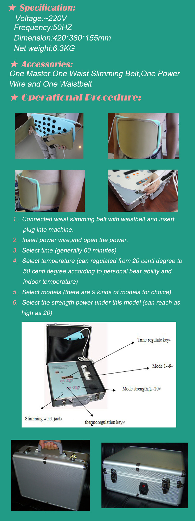 DW-3000 - Waist Trimmer Weight Loss Belt Beauty Machine Fat Loss - mychway