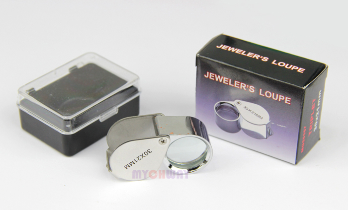 OT-MG001 - 30x 21mm Jewelers Eye Loupe Magnifier Magnifying Glass - mychway