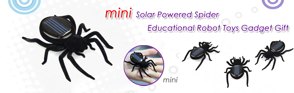 Solar Powered Spider Educational Robot Toys Gadget Gift