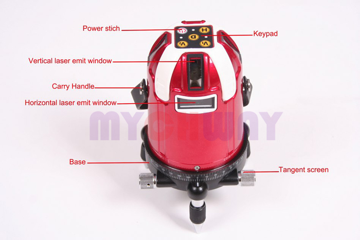 OT-TXD412 - New 4v1h Beam Self Leveling Cross Line Laser Level - mychway OT-TXD412 - New 4v1h Beam Self Leveling Cross Line Laser Level - mychway