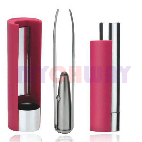 OTSK-0803 - Mini Electrical Led Lighted Eyebrow Removal Tweezer New - mychway