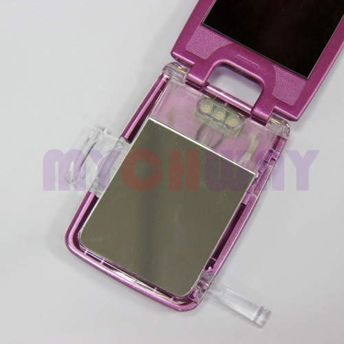 OTSK-0816 - Girls Compact Cosmetic Make Up Mirror With  Led Lights - mychway