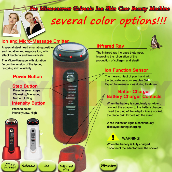 SR-0601 - Pro Microcurrent Galvanic Ion Skin Care Beauty Machine - mychway SR-0601 - Pro Microcurrent Galvanic Ion Skin Care Beauty Machine - mychway