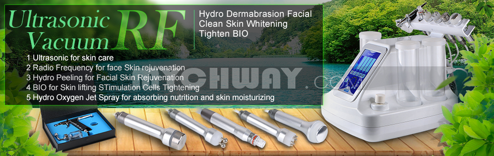 Ultrasonic Vacuum RF Hydro Oxygen Jet Spray Facial Skin Whitening Tighten BIO