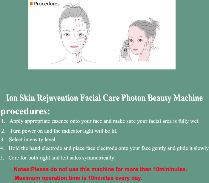 SR-LM01 - Ion Skin Rejuvention Facial Care Photon Beauty Machine - mychway