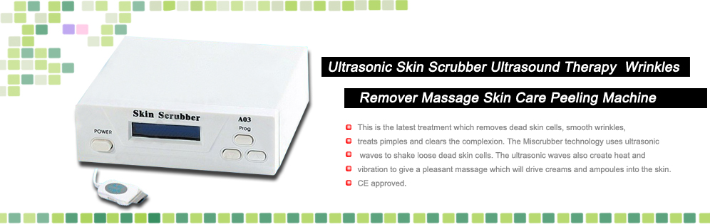 Ultrasonic Skin Scrubber Ultrasound Therapy Machine