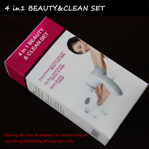 SRSK-0806 - New The 4 In 1 Electric Clean Beauty Set For Skin Care - mychway