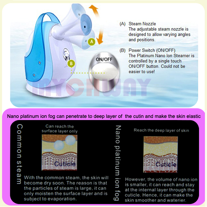 SRSK-0808 - Nano Ion Moisturize And Tightens Skin Platimum Steamer - mychway SRSK-0808 - Nano Ion Moisturize And Tightens Skin Platimum Steamer - mychway