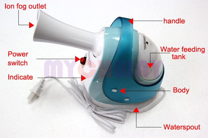 SRSK-0808 - Nano Ion Moisturize And Tightens Skin Platimum Steamer - mychway SRSK-0808 - Nano Ion Moisturize And Tightens Skin Platimum Steamer - mychway
