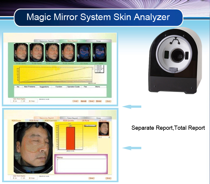 TG-T01 - Magic Mirror System Facial Skin Scanner Machine Scan - mychway TG-T01 - Magic Mirror System Facial Skin Scanner Machine Scan - mychway