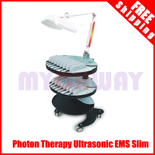 WL-H01 - Led Light Ultrasonic Vibration Massager Cavitation Ems - mychway