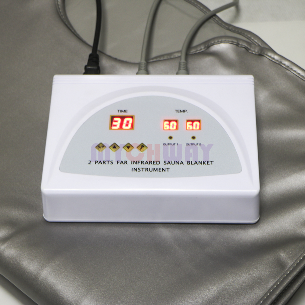 Sauna Blanket Far Infrared FIR 2 Parts Weight Loss Detox Slimming SPA