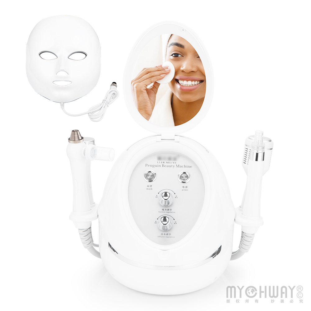 Ultrasonic Facial Hydrafacial LED Mask Photon Cold Therapy
