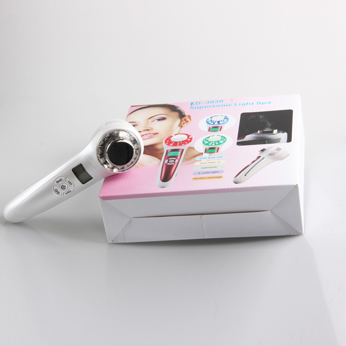   Ultrasonic 1MHZ Face Massager Rejuvenation 3 Lights Therapy  